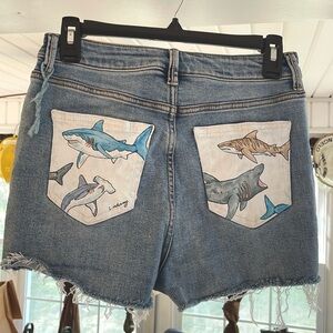 Hand painted artist shorts